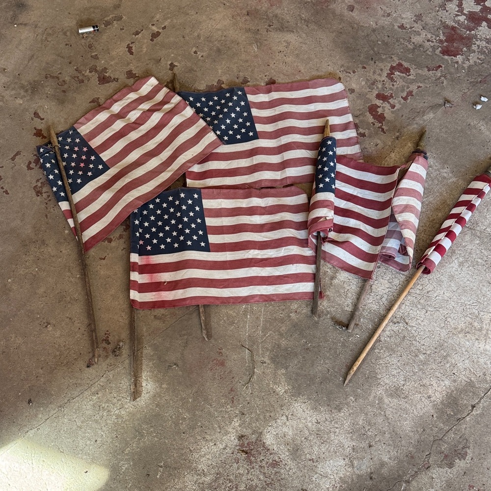 Set of American Flags